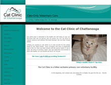 Tablet Screenshot of chattcatvet.com